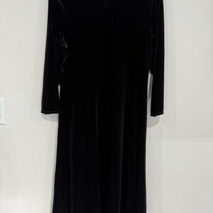 Talbots Size 10 Velvet Dress NEW ~ Cutout Back With Bow